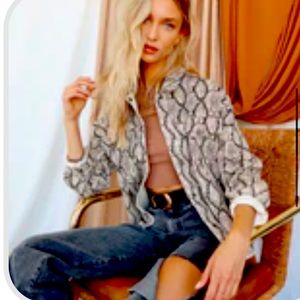 Sienna Snake Skin Print jacket